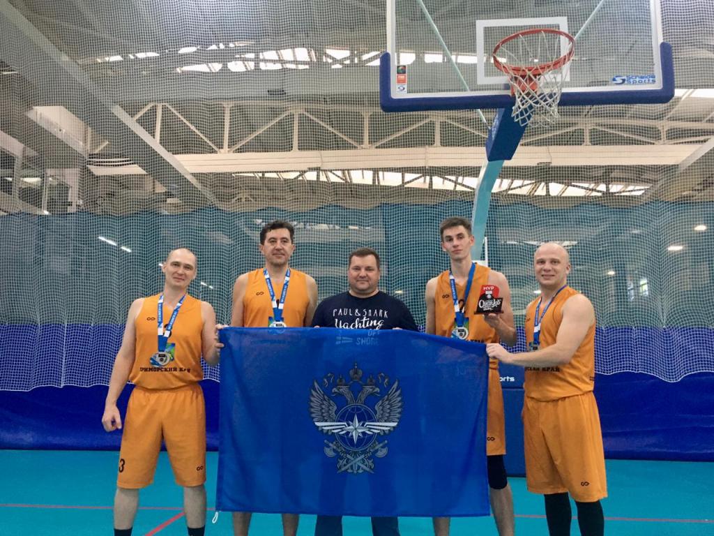 Команда Приморского филиала «УВО Минтранса России» – серебряный призер первой в России Лиги ведомств по баскетболу 3x3